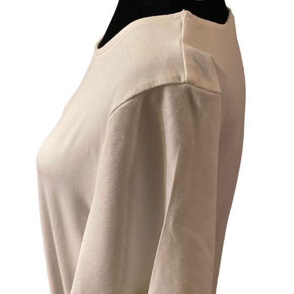 Talbots White Rayon Top with Hemline Tie - Picture 4 of 9